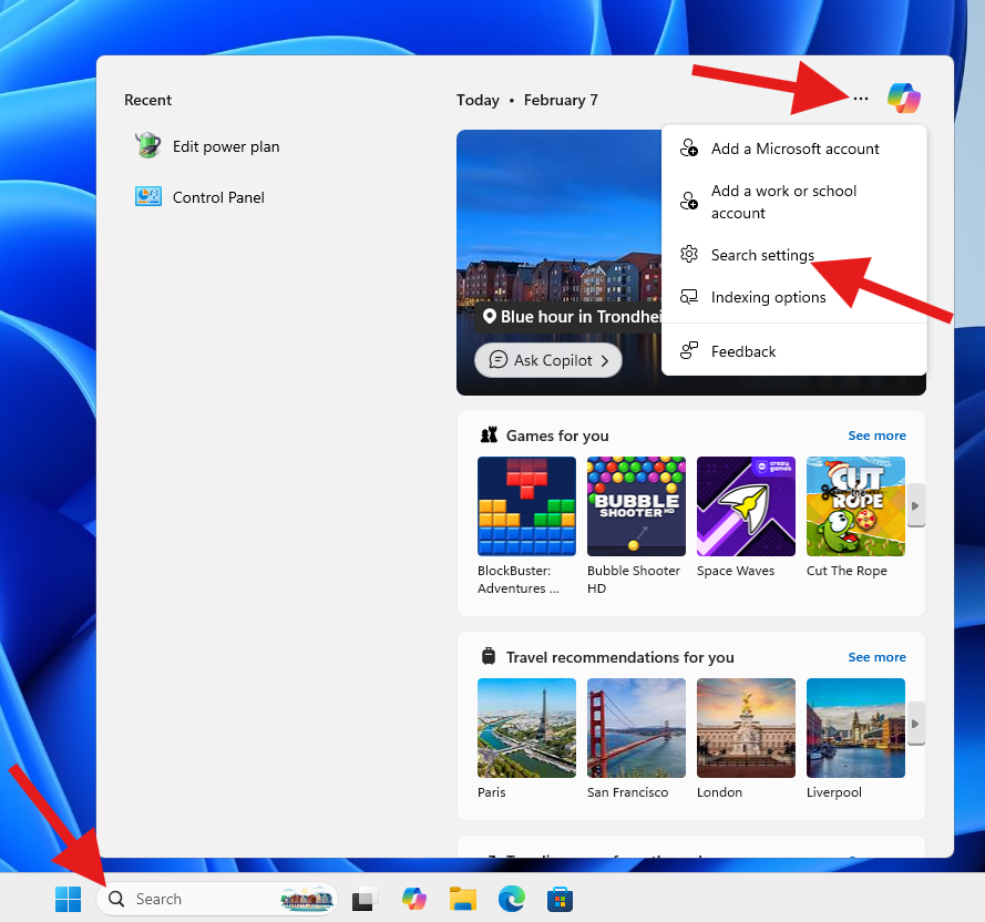 วิธีเพิ่มความเร็วให้ Windows 11 ด้วยการปิดฟังก์ชั่น Show Search Highlights